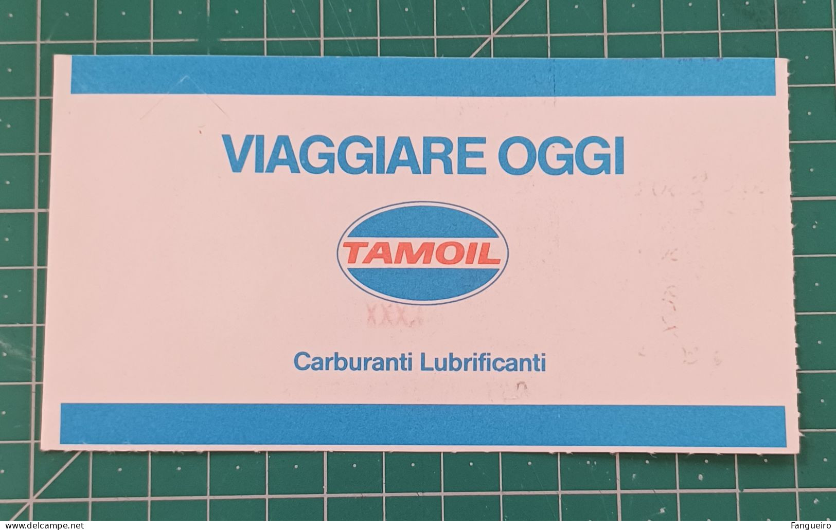 AIRPLAIN TICKET AEROPORTI DI ROMA - TAMOIL PUBLICITY - Europe