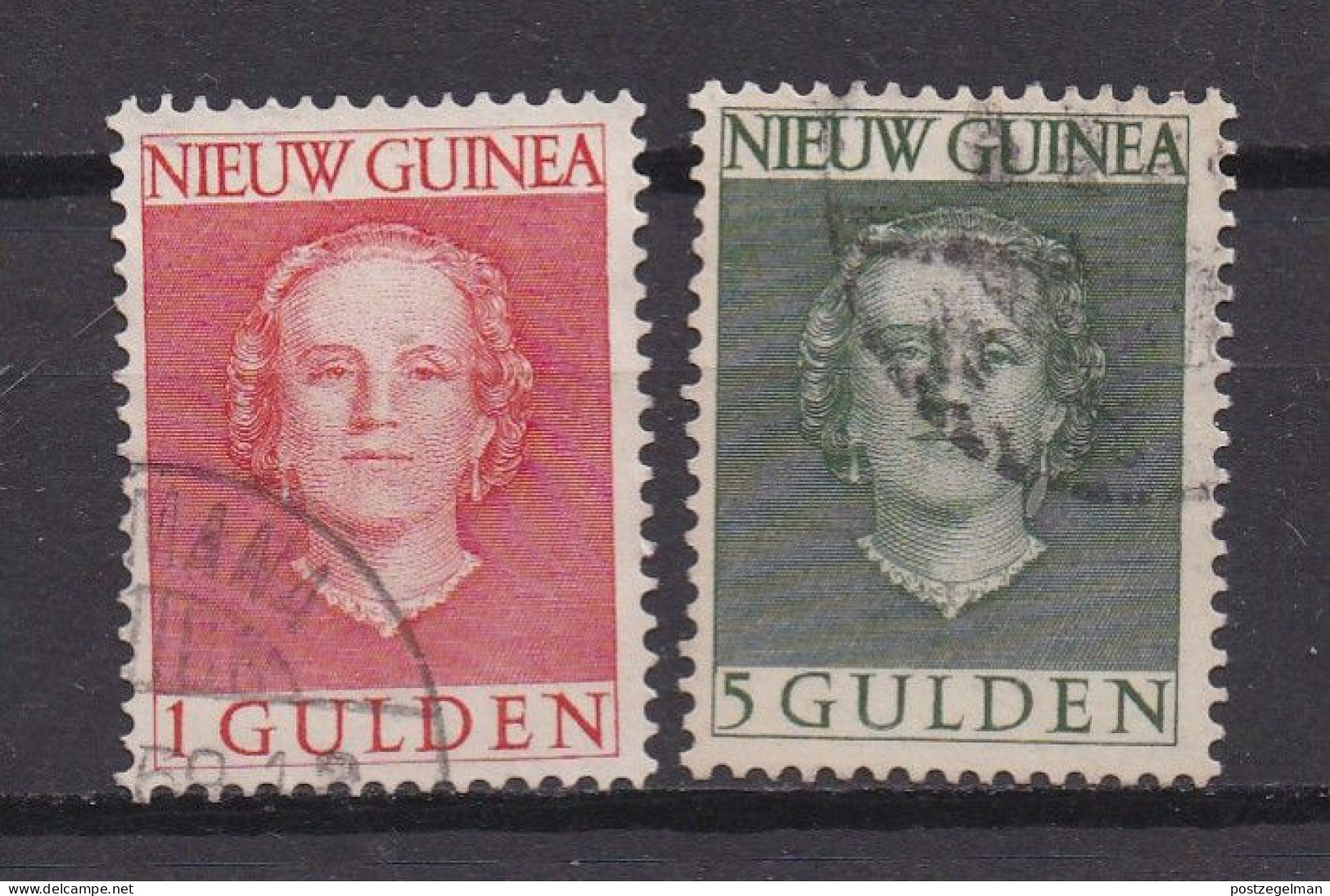 NEDERLAND NW GUINEA, 1950, Used Stamp(s) , Queen Juliana, NVPH Nr(s).  19=21, Scannr. 10543, 2 Values Only - Niederländisch-Neuguinea