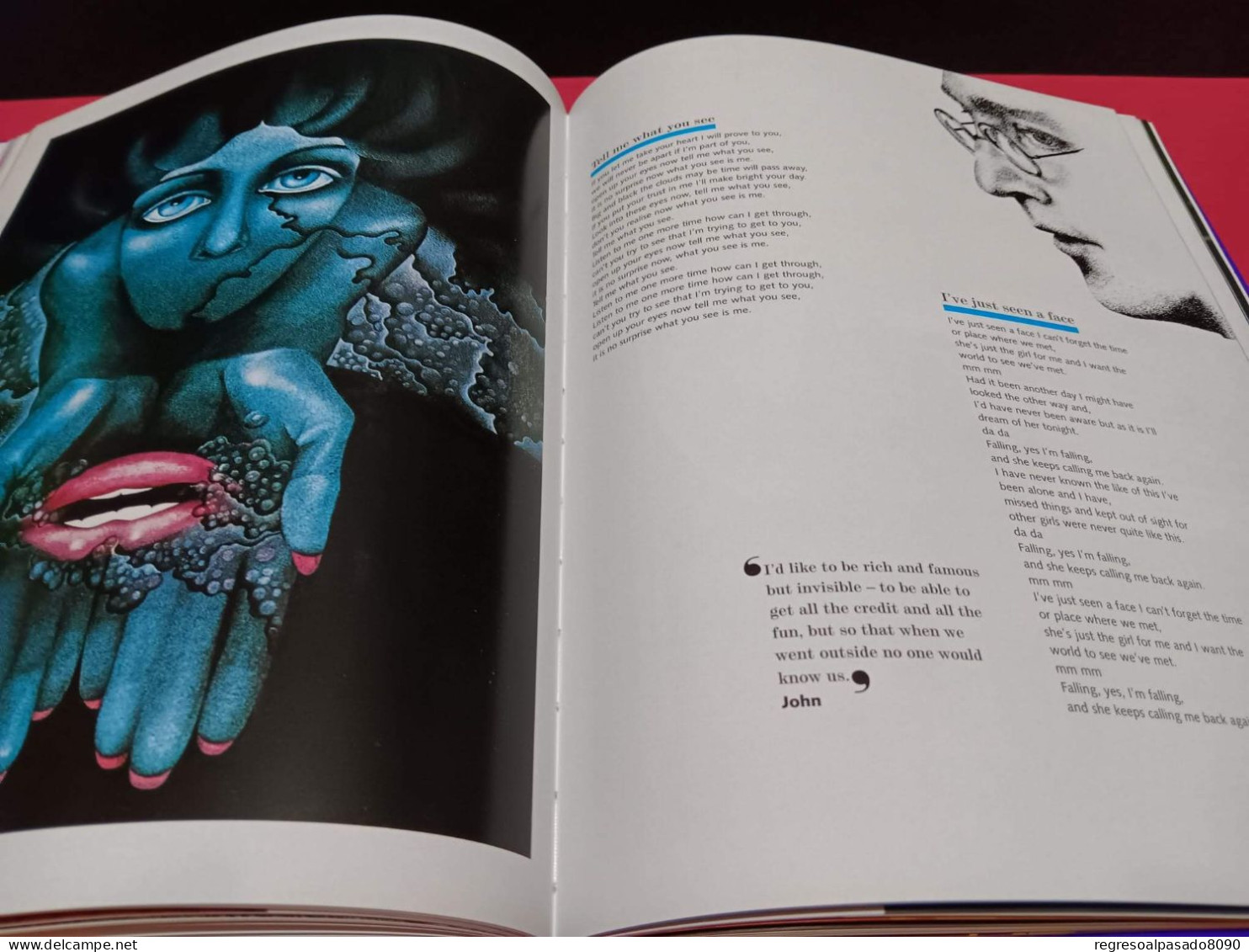 libro the beatles ilustrated lirics alan aldridge idioma en ingles