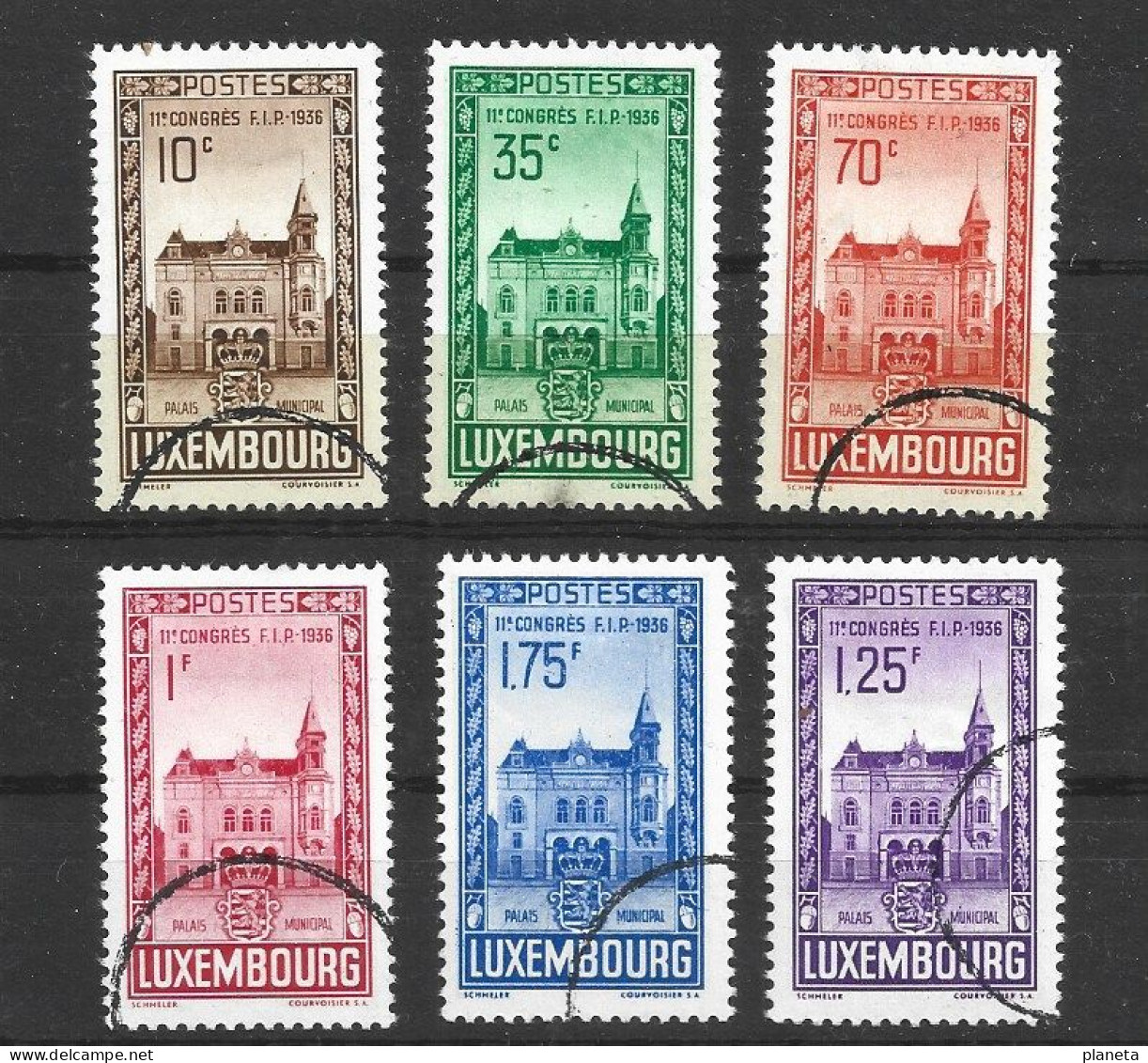 LUXEMBURG   1936    YV   282/87       Ontwaarde Reeks - Usados