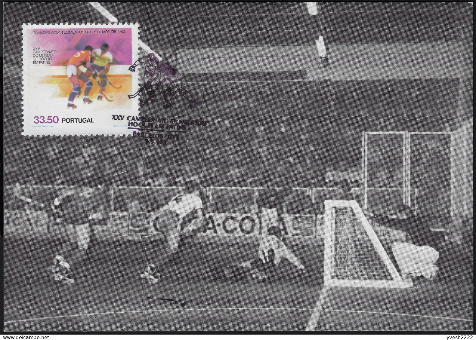 Portugal 1982 Y&T 1538. Carte Maximum. Championnat Du Monde, Hockey Sur Patins - Hockey (Veld)