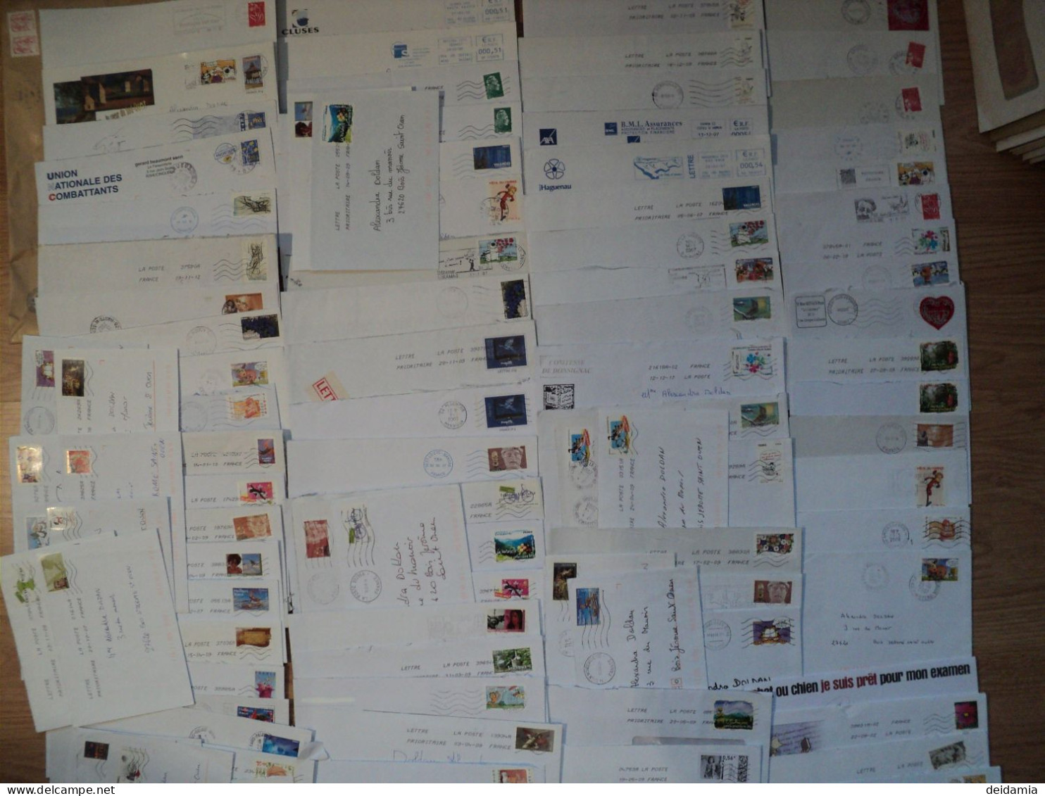 LOT DE 140 TIMBRES FRANCAIS SUR ENVELOPPES. 2003 / 2022 MARAINNE D YSEULT LETTRE VERTE 2018 / MARIANNE DE LUQUET 2003 / - French