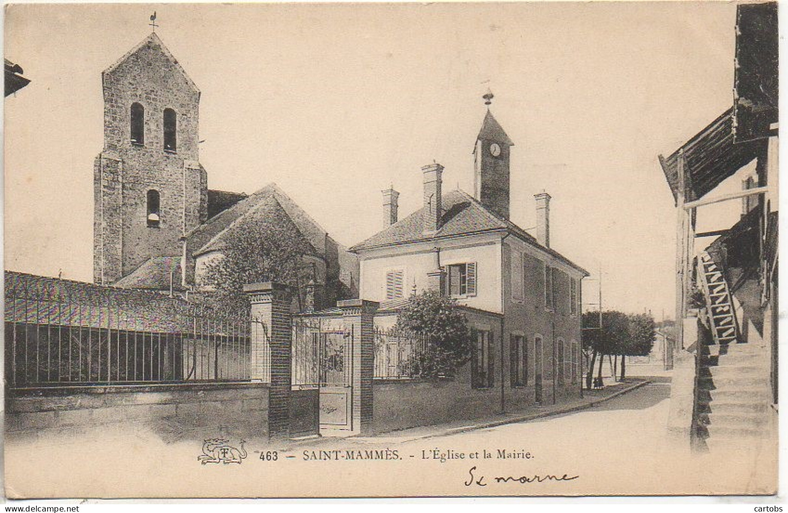 77 SAINT-MAMMES  - L'Eglise Et La Mairie - Saint Mammes
