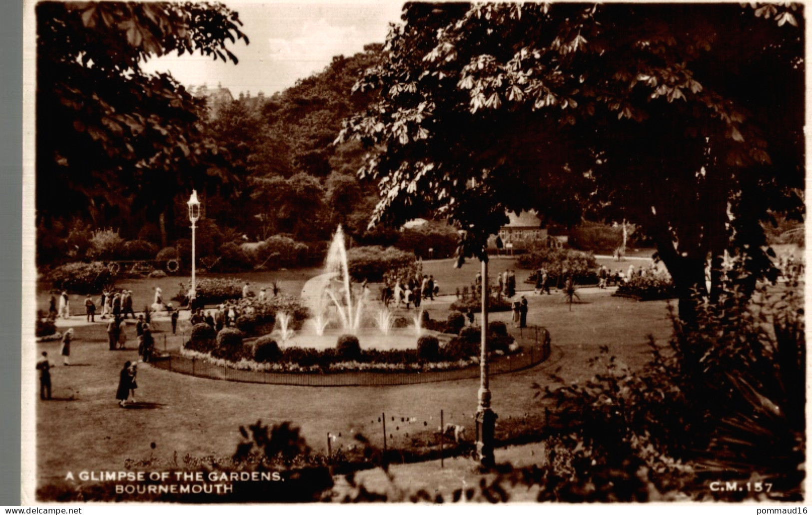 CPSM A Glimpse Of The Gardens, Bournemouth - Bournemouth (depuis 1972)