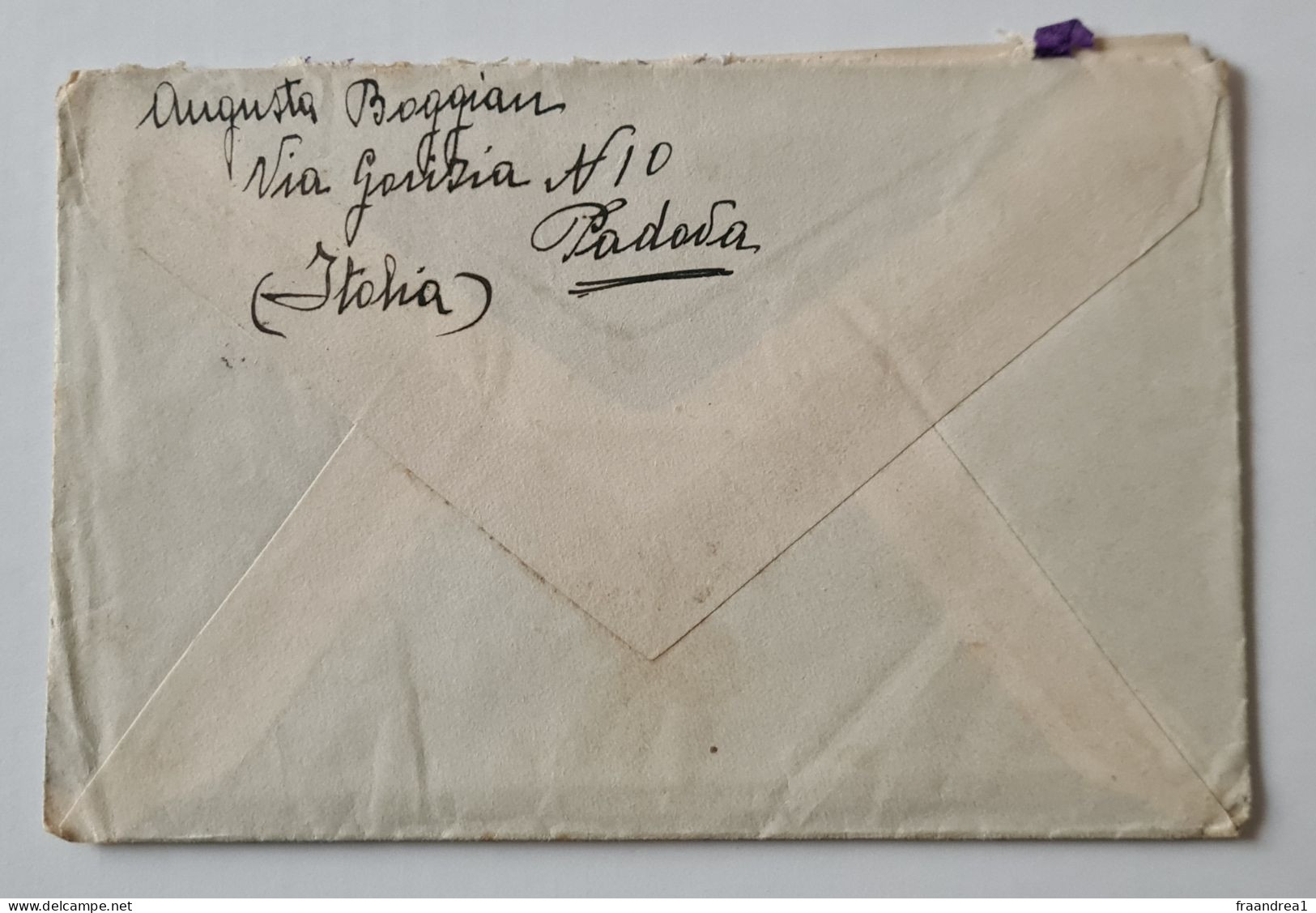STORIA POSTALE  ITALIA  SOMALIA PADOVA X MOGADISCIO +  Belet Uen 1935 1 Lira +50 Gemello - Storia Postale (Posta Aerea)