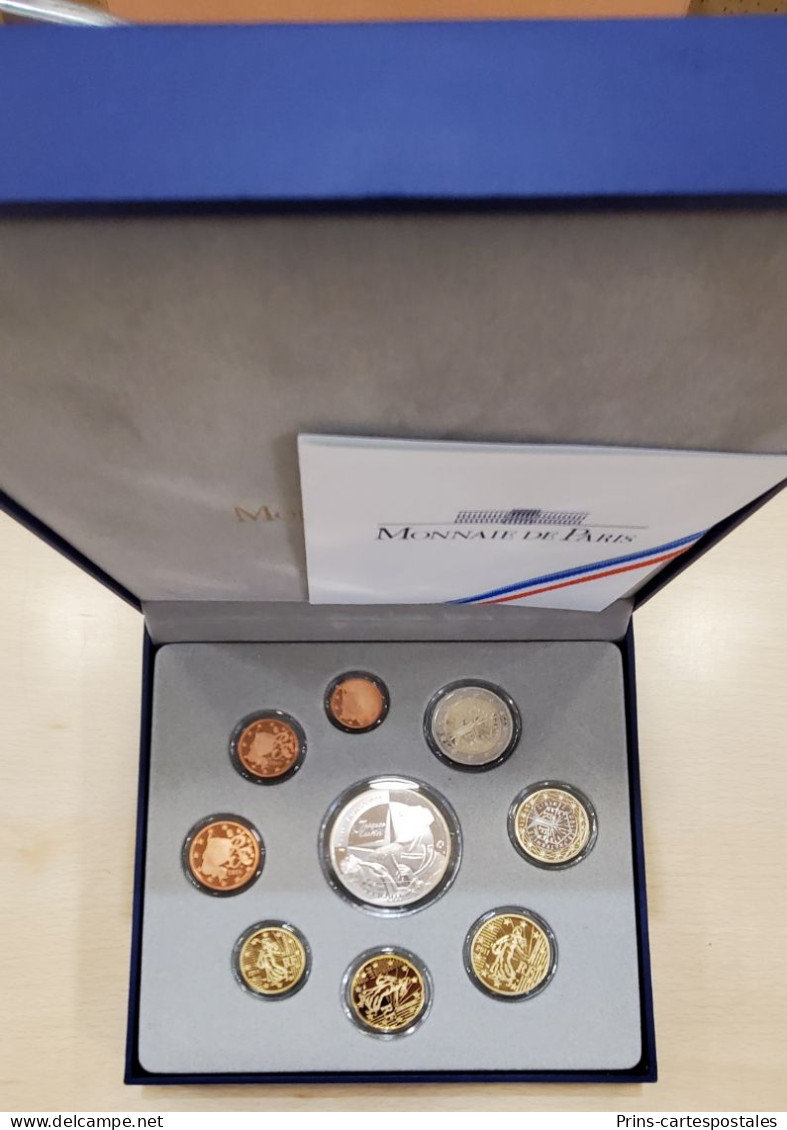 Coffret Monnaie De Paris Serie Belle Epreuve 2011 Euros Jacques Cartier Argent - Tirage 4103 / 9000 - Variétés Et Curiosités