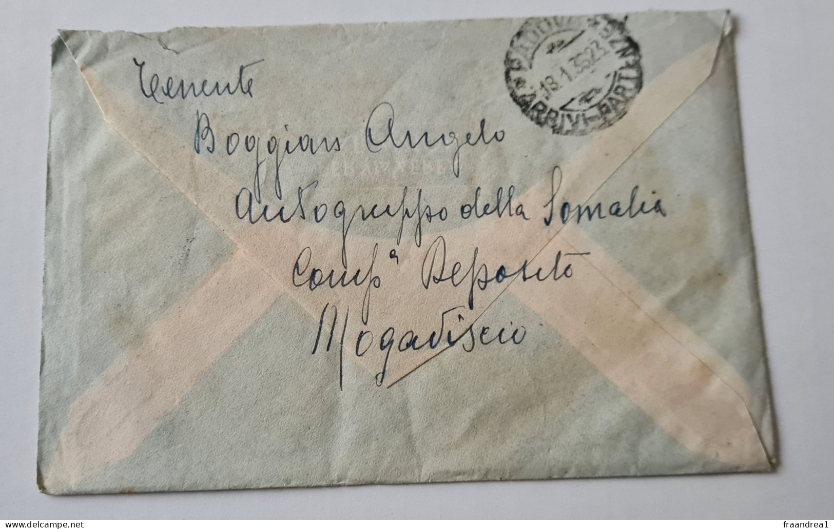 STORIA POSTALE    SOMALIA Italia MOGADISCIO  X PADOVA 50 CENT X 3  1935  Rara - Marcophilia (AirAirplanes)