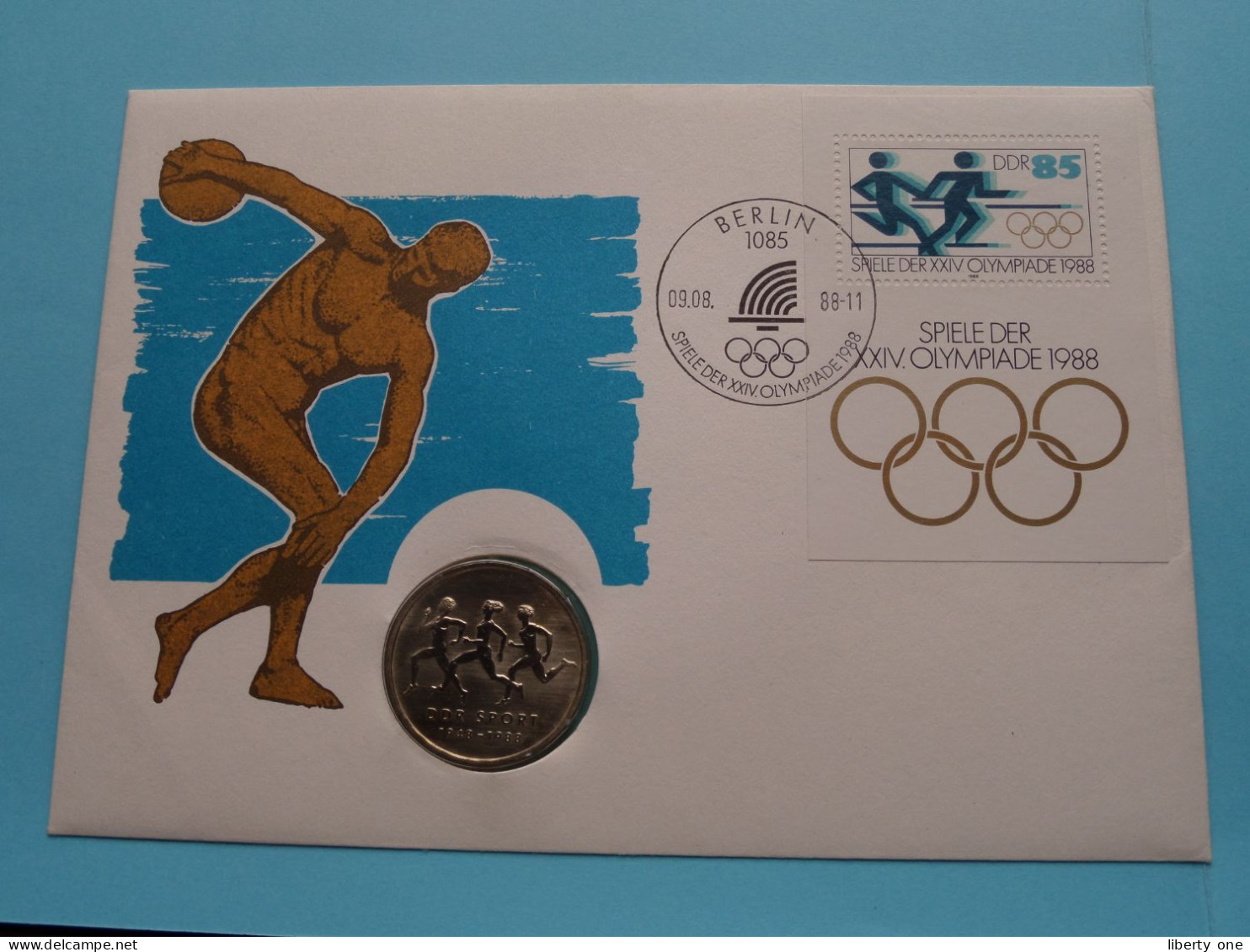 10 Mark > DDR Sport 1948-1988 > MUNTBRIEF / Spiele Der XXIV OLYMPIADE 1988 ( Zie / Voir / See > DETAIL > SCANS ) ! - Commemorations