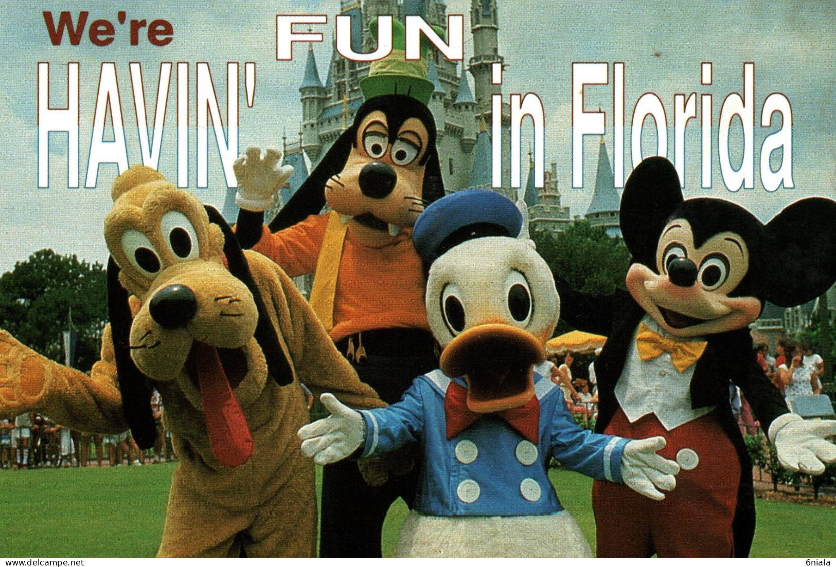 21172 DISNEY MICKEY  FLORIDA COLLECTION  MICKEY DONALD PLUTO  DINGO  USA    (2 Scans) - Other & Unclassified