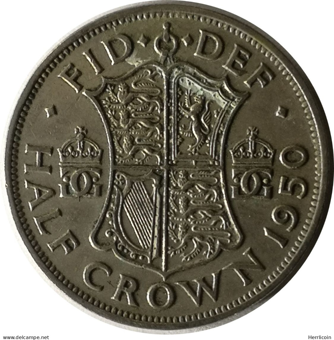 Monnaie Royaume-Uni - 1950 - Half Crown George VI Cupronickel - K. 1/2 Crown