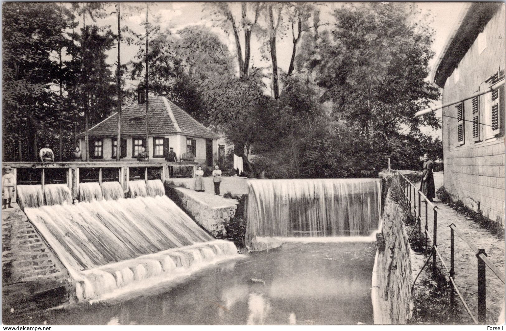 Bad Tennstedt , Wehr Mit Goethe's Badehaus (Stempel: Bad Tennstedt, 1910) - Bad Tennstedt