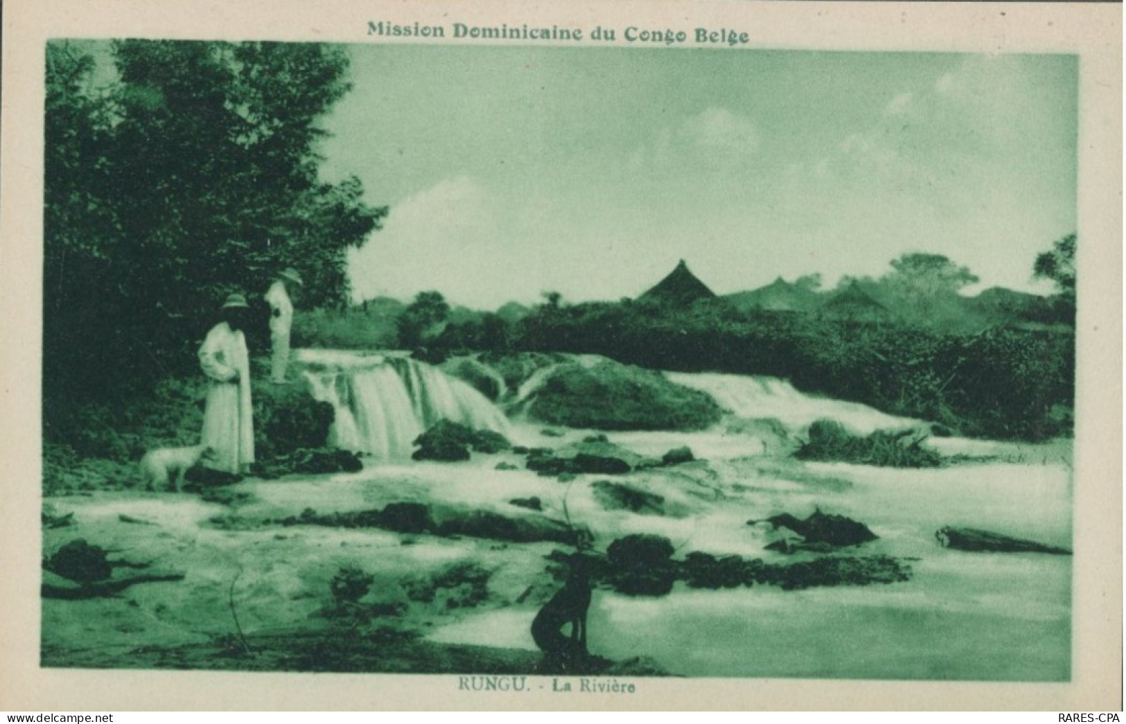 CONGO BELGE - La Mission de RUNGU - Les Missions DOMINICAINES - Série de CINQ Cartes postales