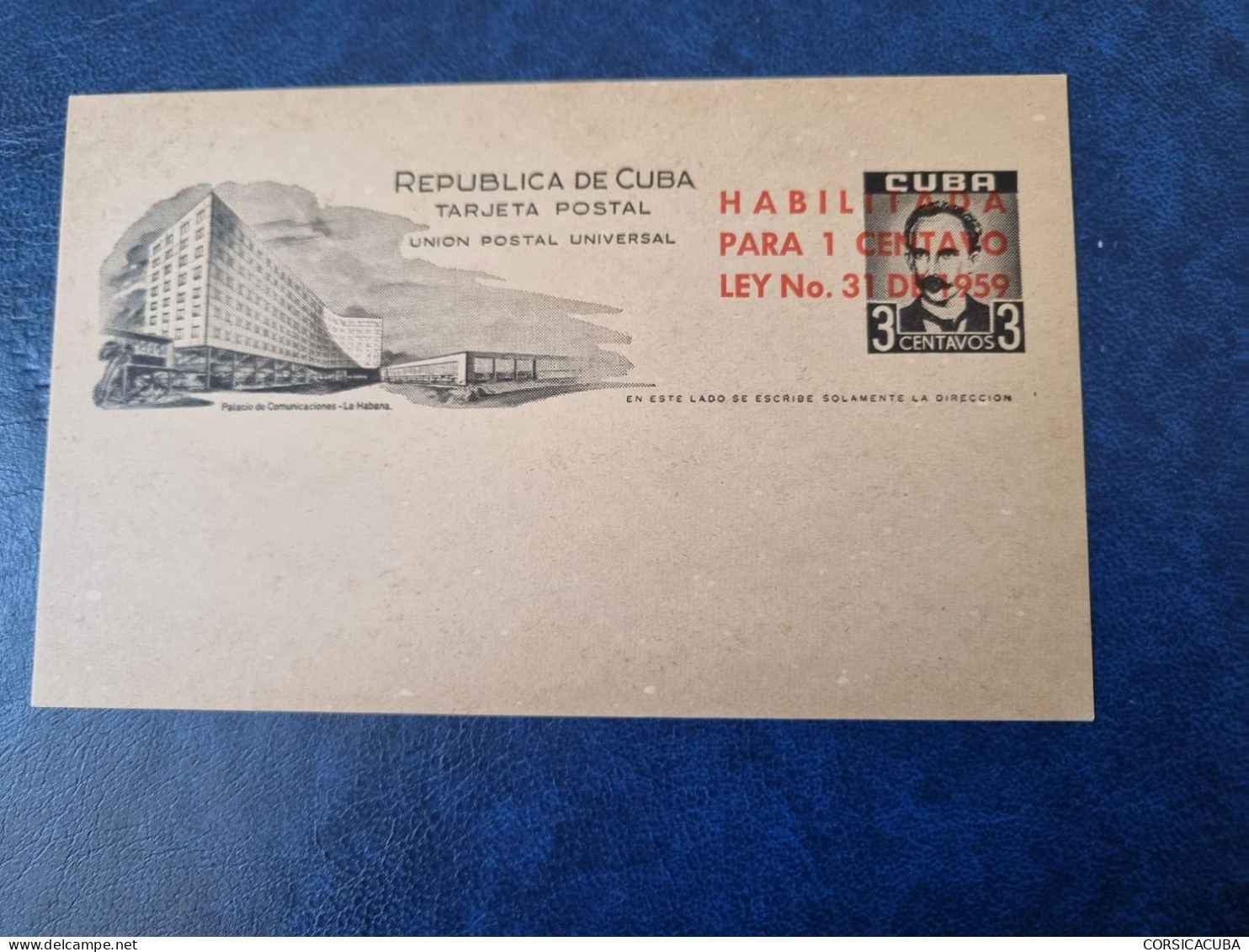 CUBA  NEUF  ENTEROS  POSTALES  1959  //  PARFAIT  ETAT  // - Unused Stamps