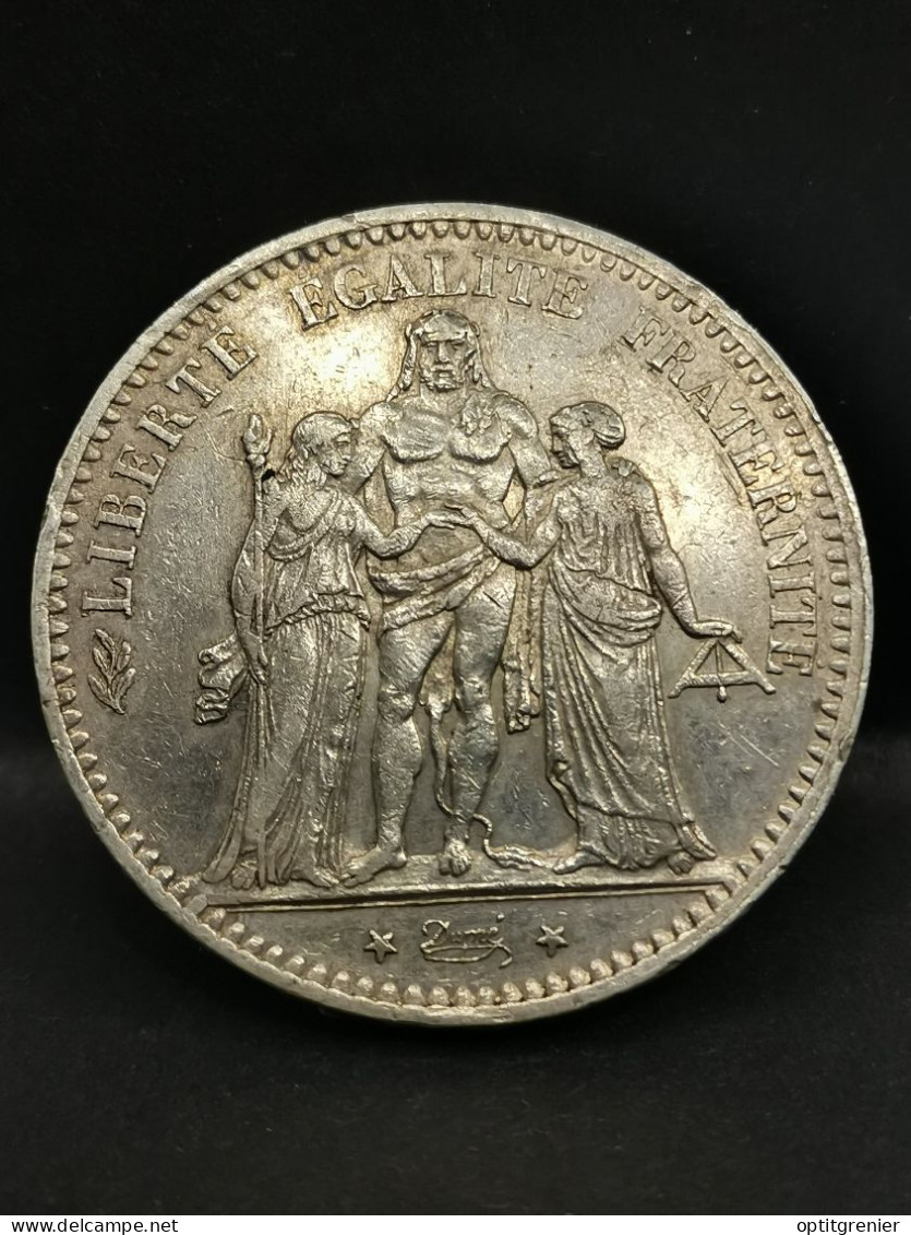 5 FRANCS HERCULE ARGENT 1876 A PARIS FRANCE / SILVER - 5 Francs