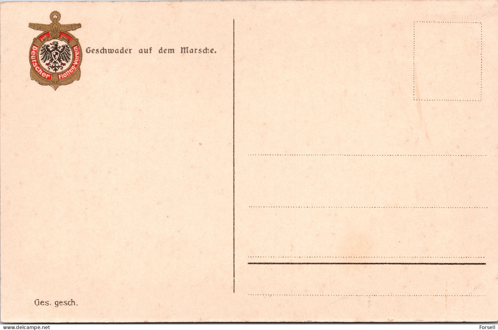 Geschwader Auf Dem Marsche , Deutscher Flotten-Verlag (Ungebraucht) - Oorlog