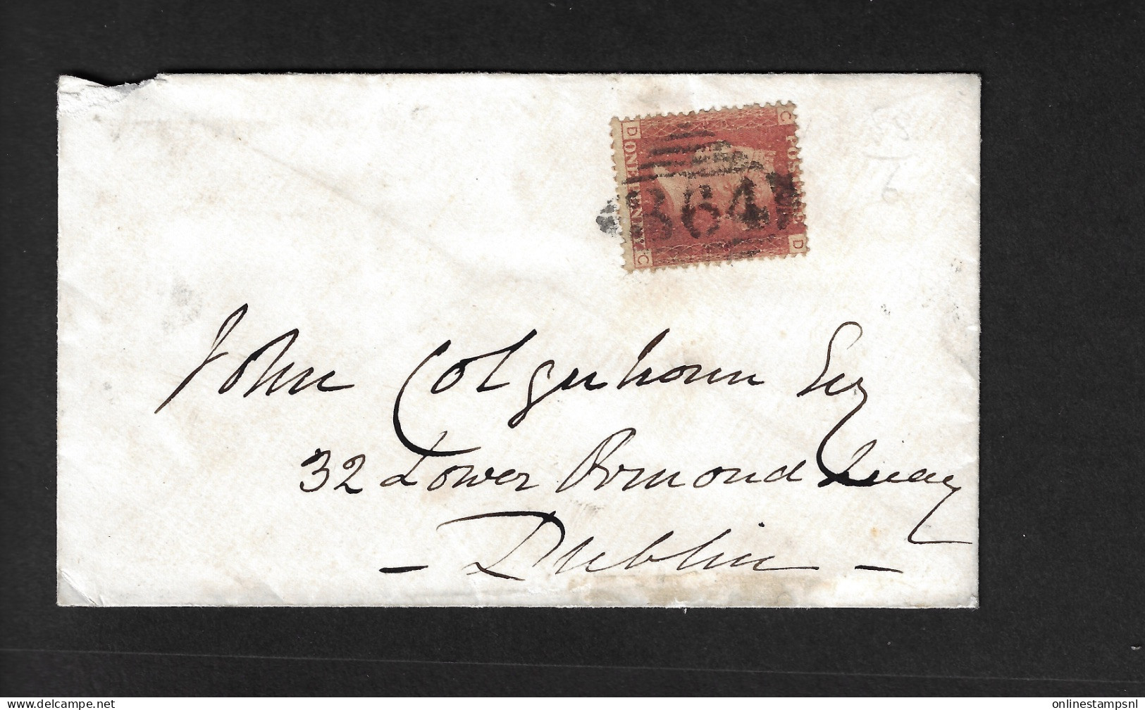 GB COver Newton Stewart Via Cortin To Dublin  Pl 88 DC Simplex Cancel 364 Newton Stewart /F/MY 2/65 - Covers & Documents