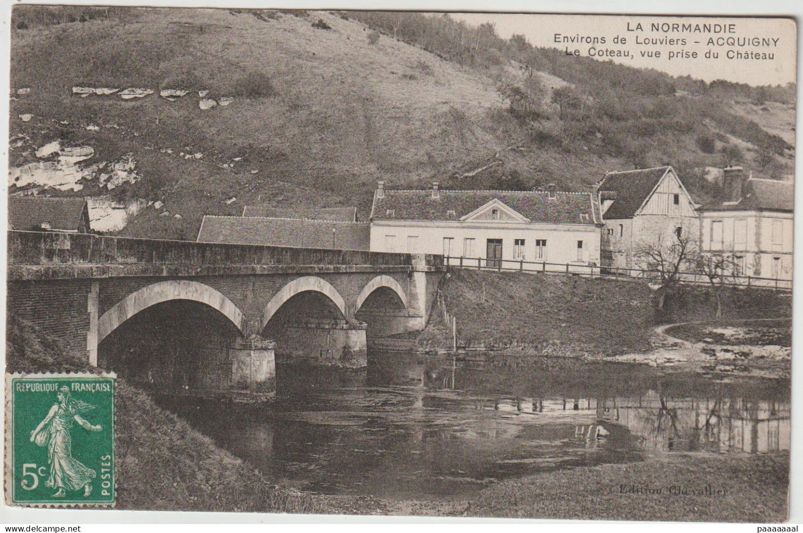 ACQUIGNY  LE COTEAU VUE PRISE DU CHATEAU - Acquigny