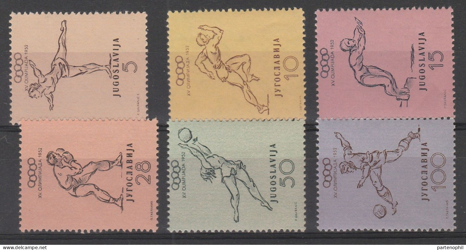 Jugoslavia - 1952 - Giochi Olimpici Olimpic Games Helsink MNH - Zomer 1952: Helsinki