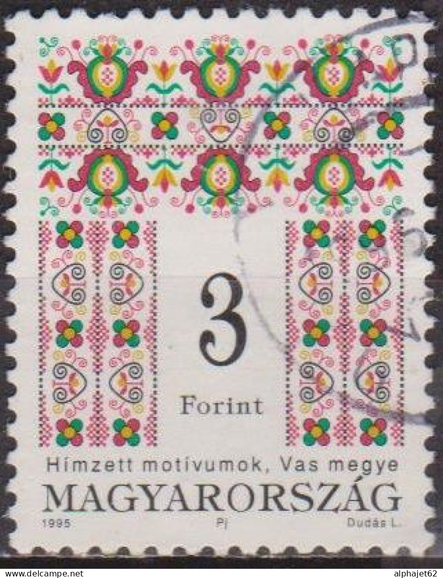 Folklore - HONGRIE - Motifs Décoratifs - N° 3497 - 1995 - Usati