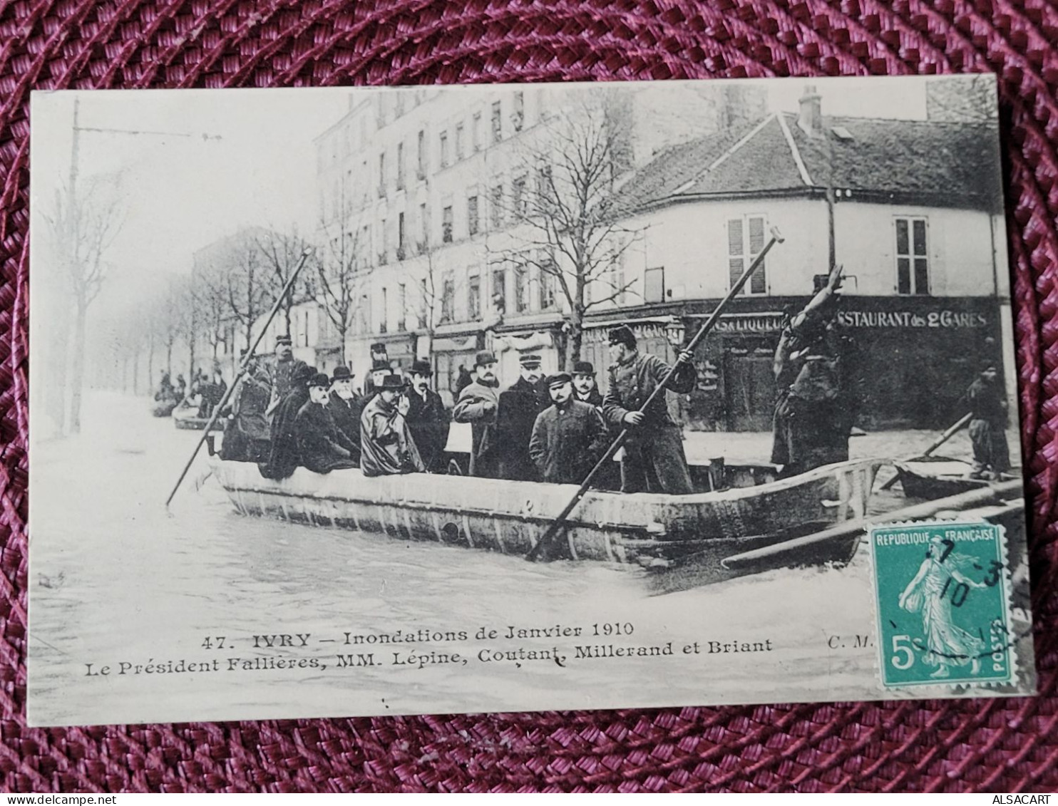 Paris , Les Innondations , Crue De La Seine 1910 , Fallieres Millerand Lepine - Überschwemmung 1910