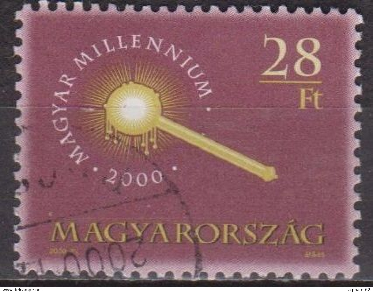 Millénaire - HONGRIE - Sceptre De Couronnement - N° 3696 - 2000 - Used Stamps