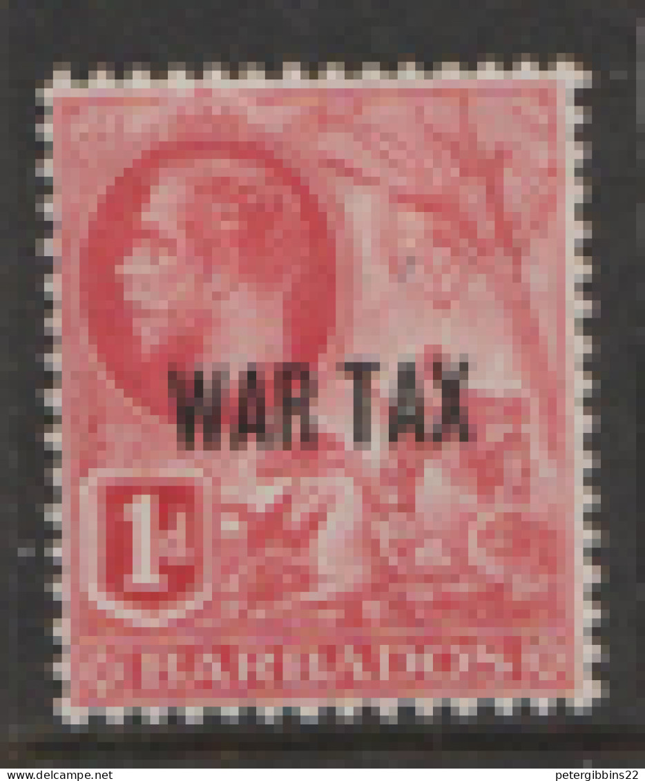 Barbados  1917  SG  197  1d Overprinted  WAR TAX  Mounted Mint - Barbados (...-1966)