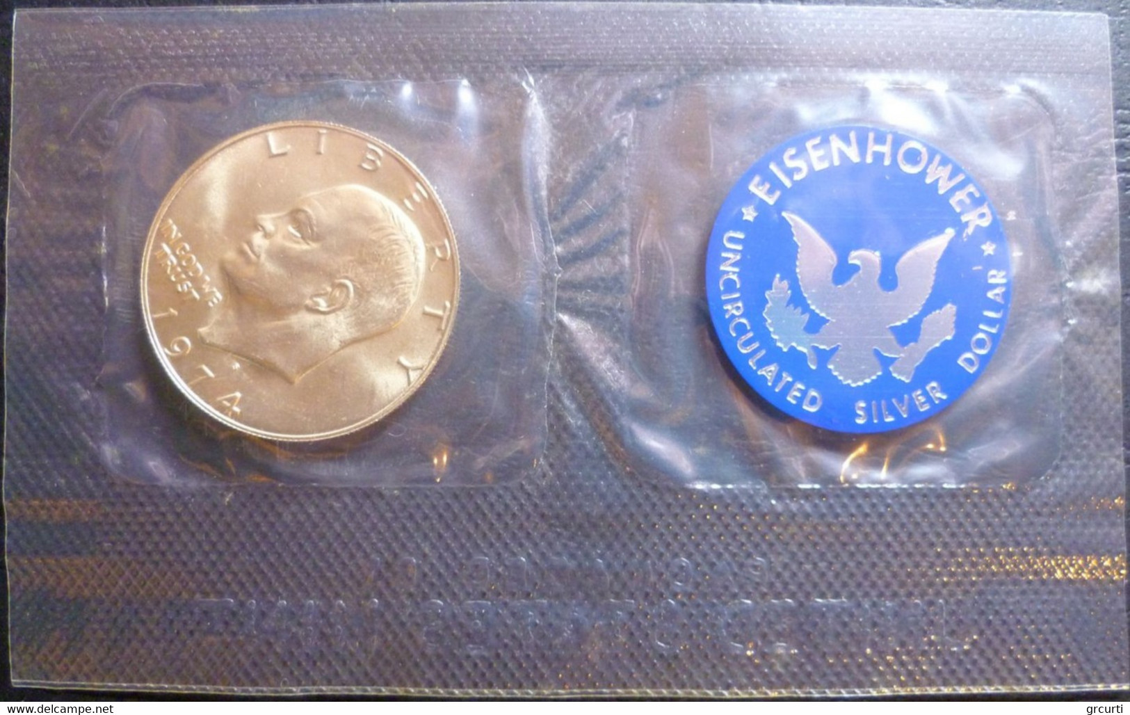 Stati Uniti D'America - 1 Dollaro 1974 Eisenhower - KM# 203a - Mint Sets