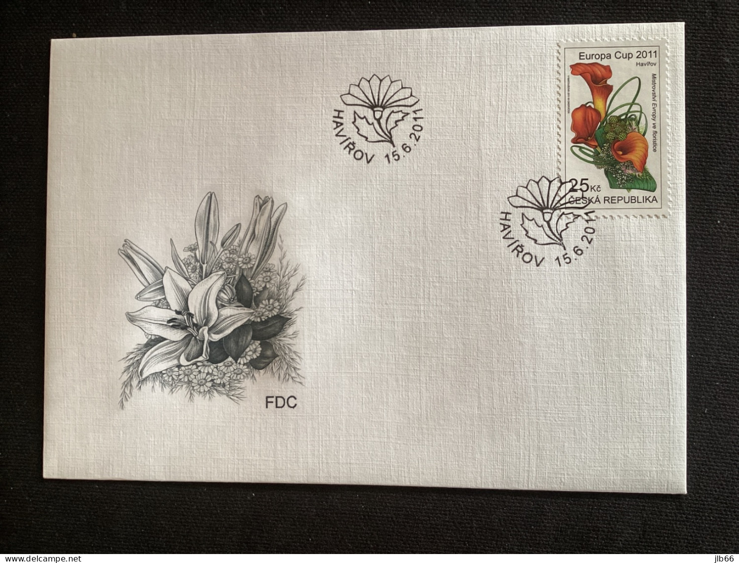 FDC CZ 2011 YT 611 Championnat D’Europe Des Fleuristes Composition Florale - FDC