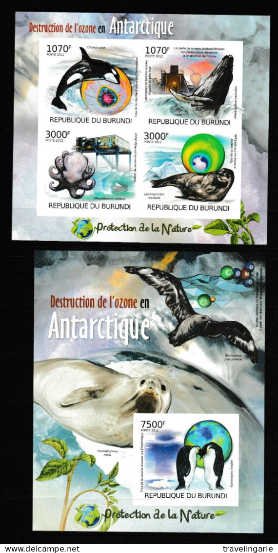 Burundi 2012 Destruction Of The Ozon Layer On Antarctica Imperforate/ND MNH/** - Antarktischen Tierwelt