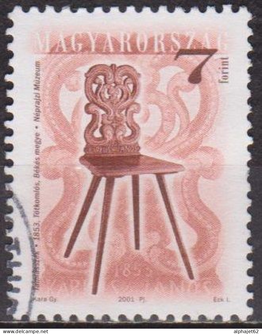 Chaise De 1853 - HONGRIE - Mobilier - N° 3767 - 2001 - Used Stamps