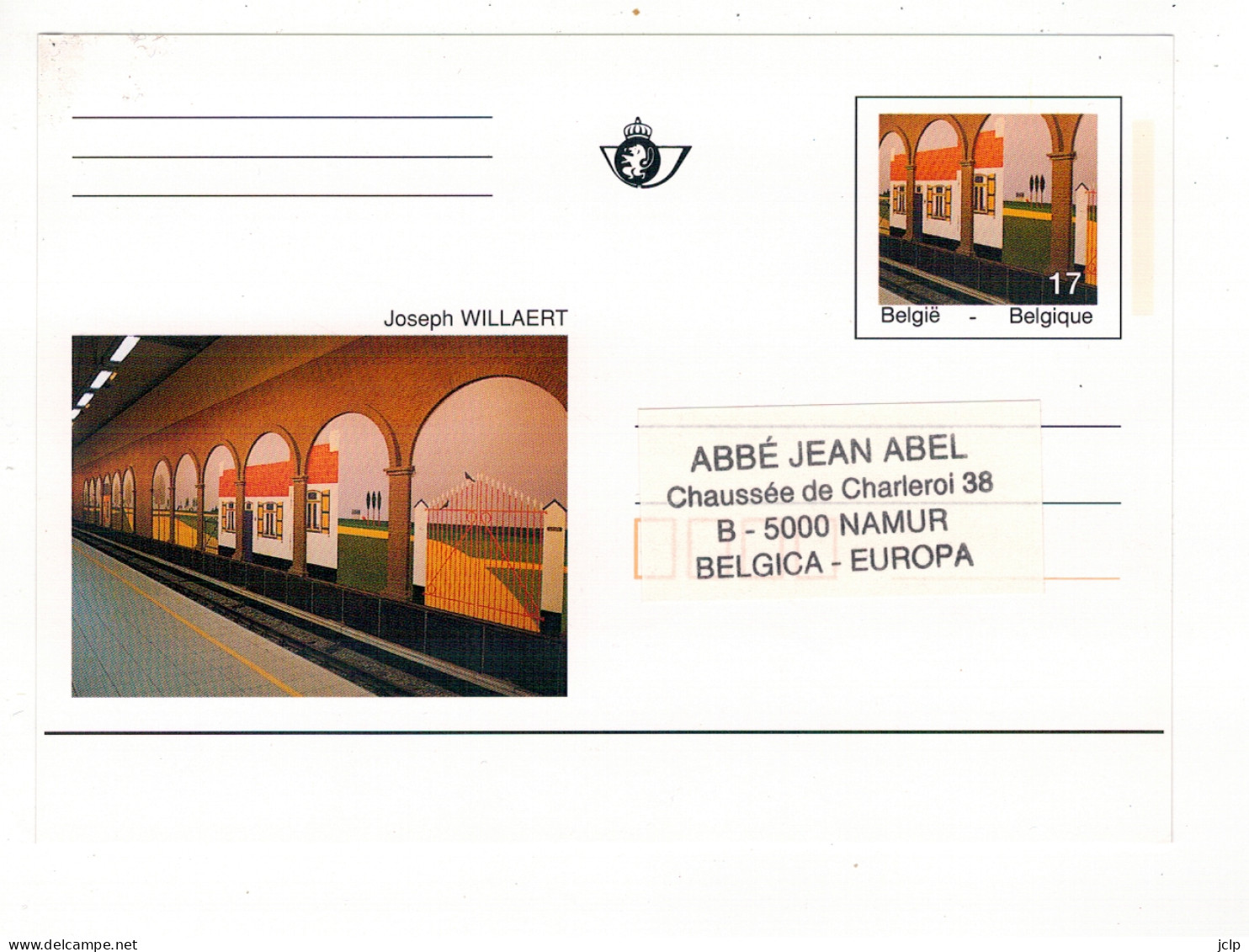 1997 - Oeuvres D'art Du Metro Bruxellois - Joseph Willaert - Souvenir Cards - Joint Issues [HK]