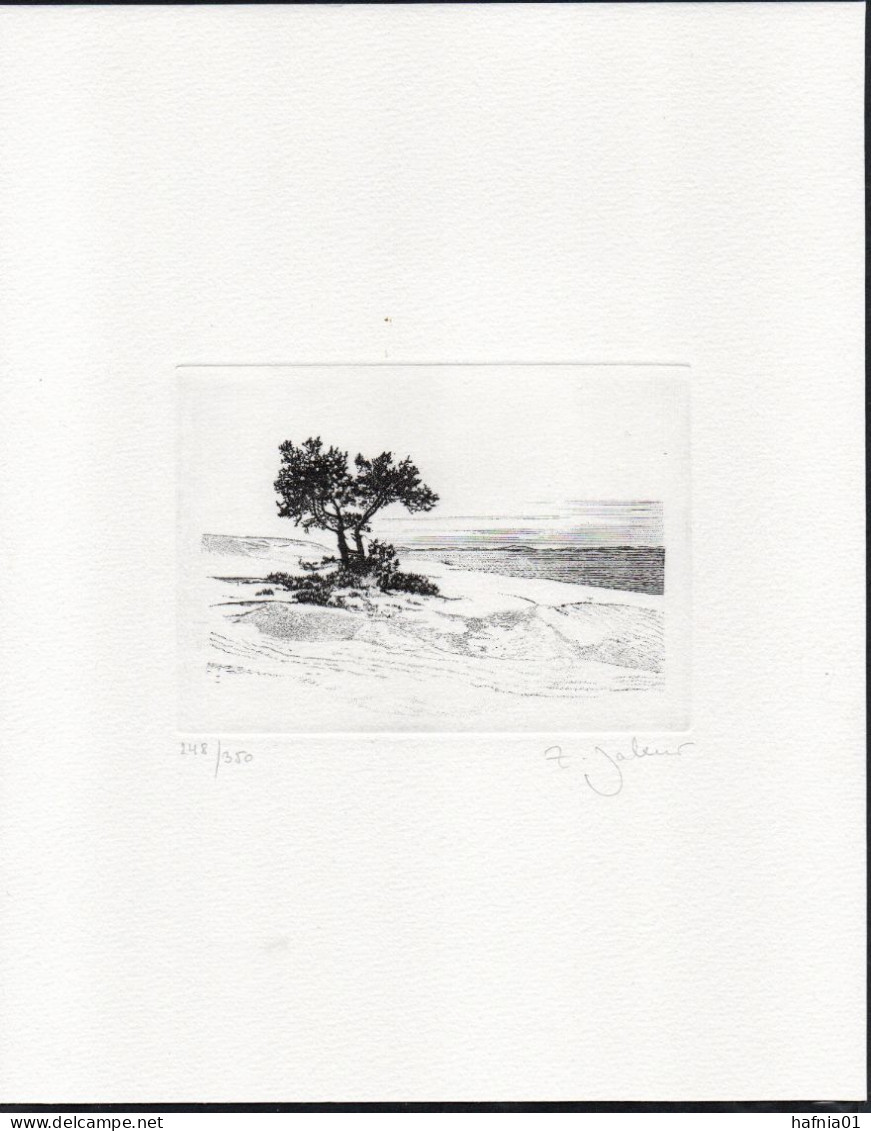 Zlatko Jakus. Sweden 1991. Winter Archipelago. Steel Engraving. LIMITED EDITION! Signed. - Saggi E Prove