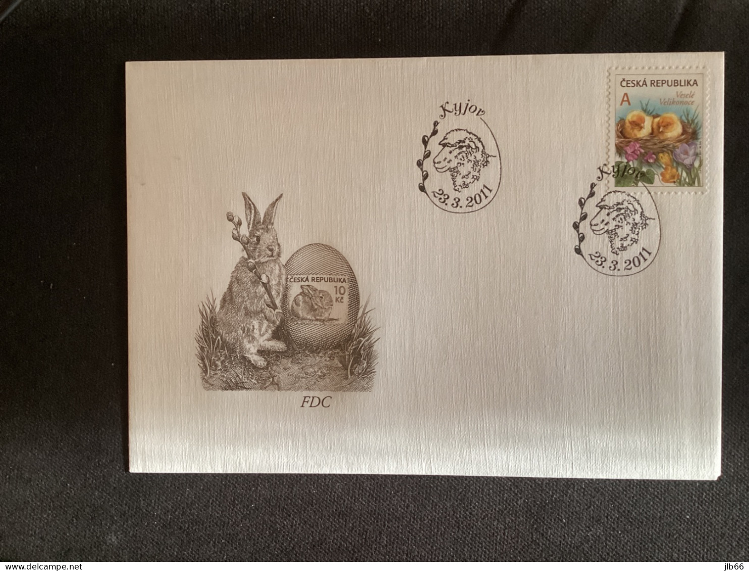 FDC CZ 2011 YT 600 Pâques Poussins Dans Un Nid De Fleurs - FDC