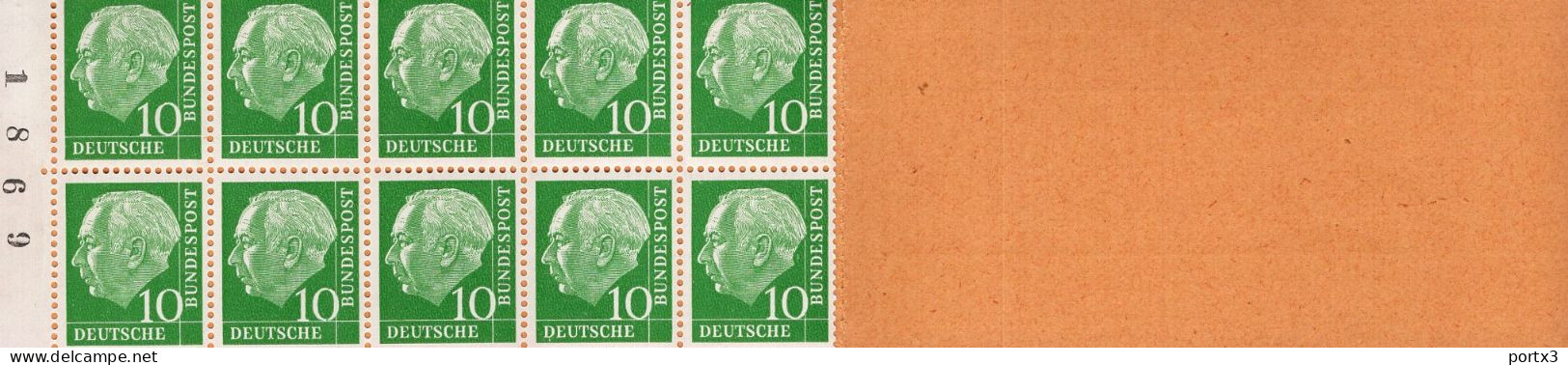 Markenheftchen Bund Postfr. MH 06 G Postfrisch MNH ** Neuf - 1951-1970