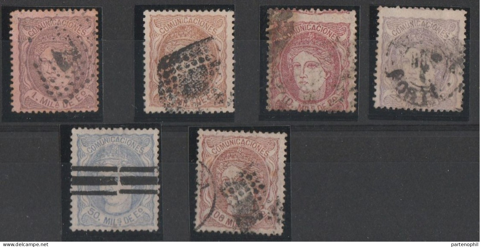 Spagna > 1868-70 Governo Provvisorio  - - Used Stamps