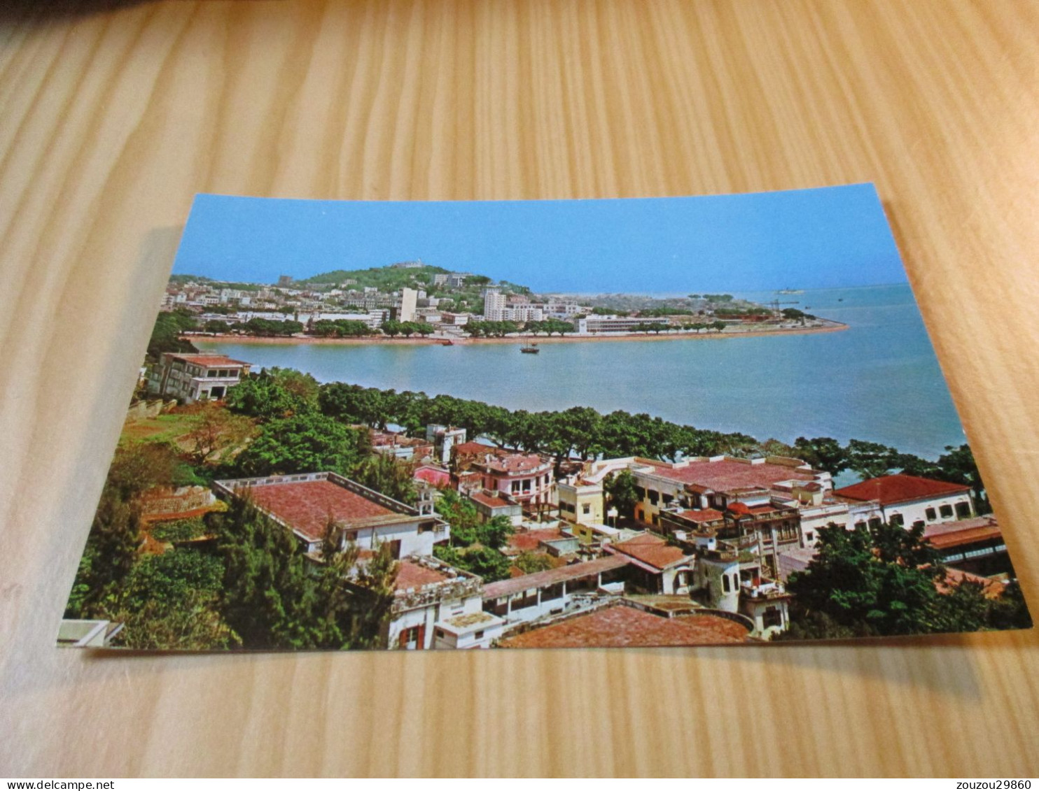 Macao - A Panoramic View Of Macao Showing " Praia Grande ". - Macao