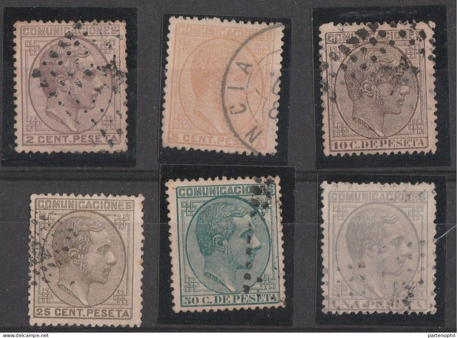 Spagna > 1878- Set Used - Usados