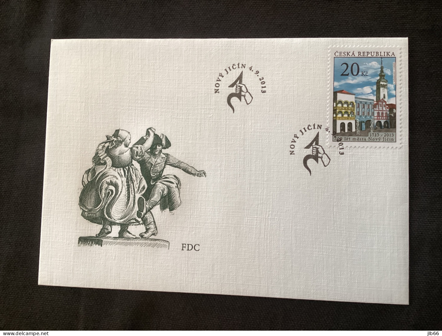 FDC CZ 2013 Yvert 685 700 Ans De Novy Jicin Grand Place - FDC