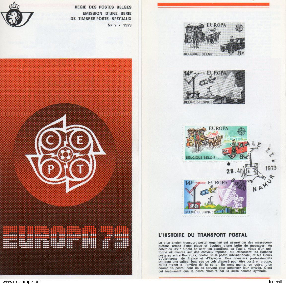 Europa 1979 - Dépliants De La Poste
