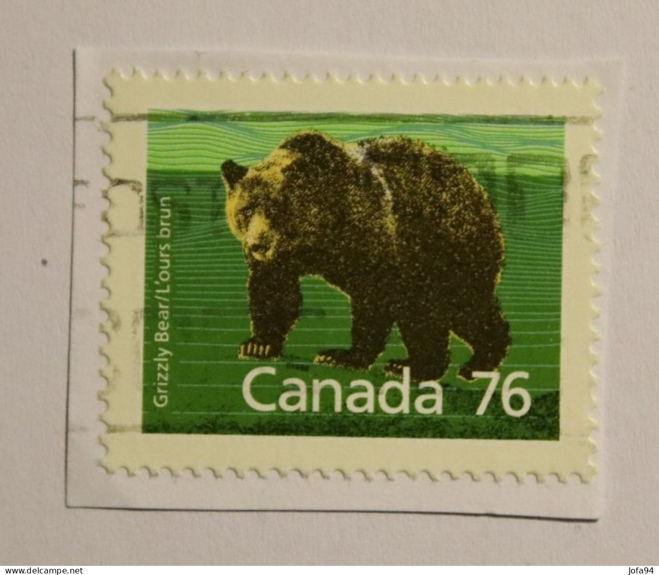 CANADA 1989 Ours Brun Grizzly  Ursus Arctos Horribilis  Oblitéré - Usati