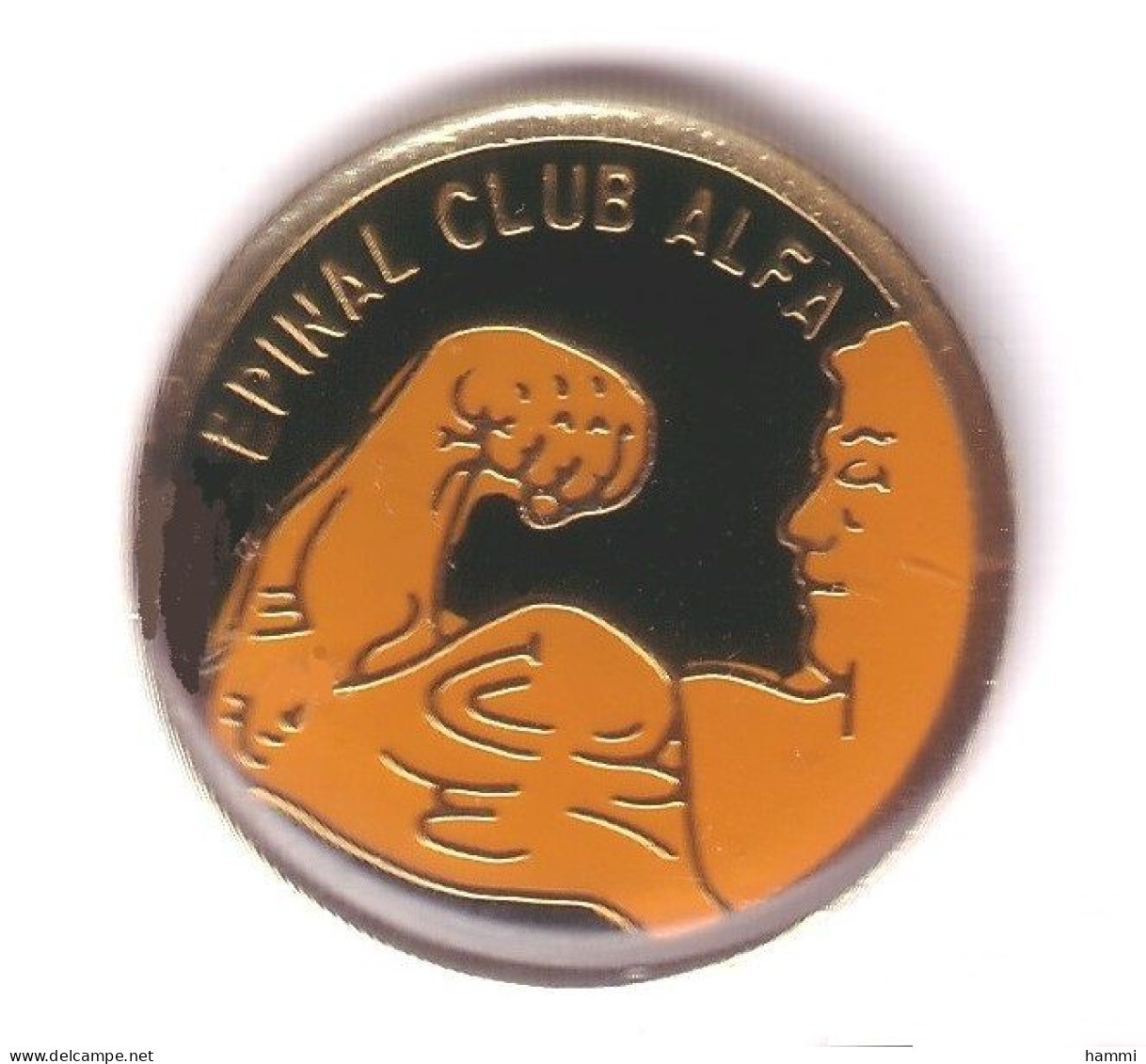 VF156 Pin's Ville Vosges Épinal Club Alfa Muscle Haltérophilie Achat Immédiat - Pesistica