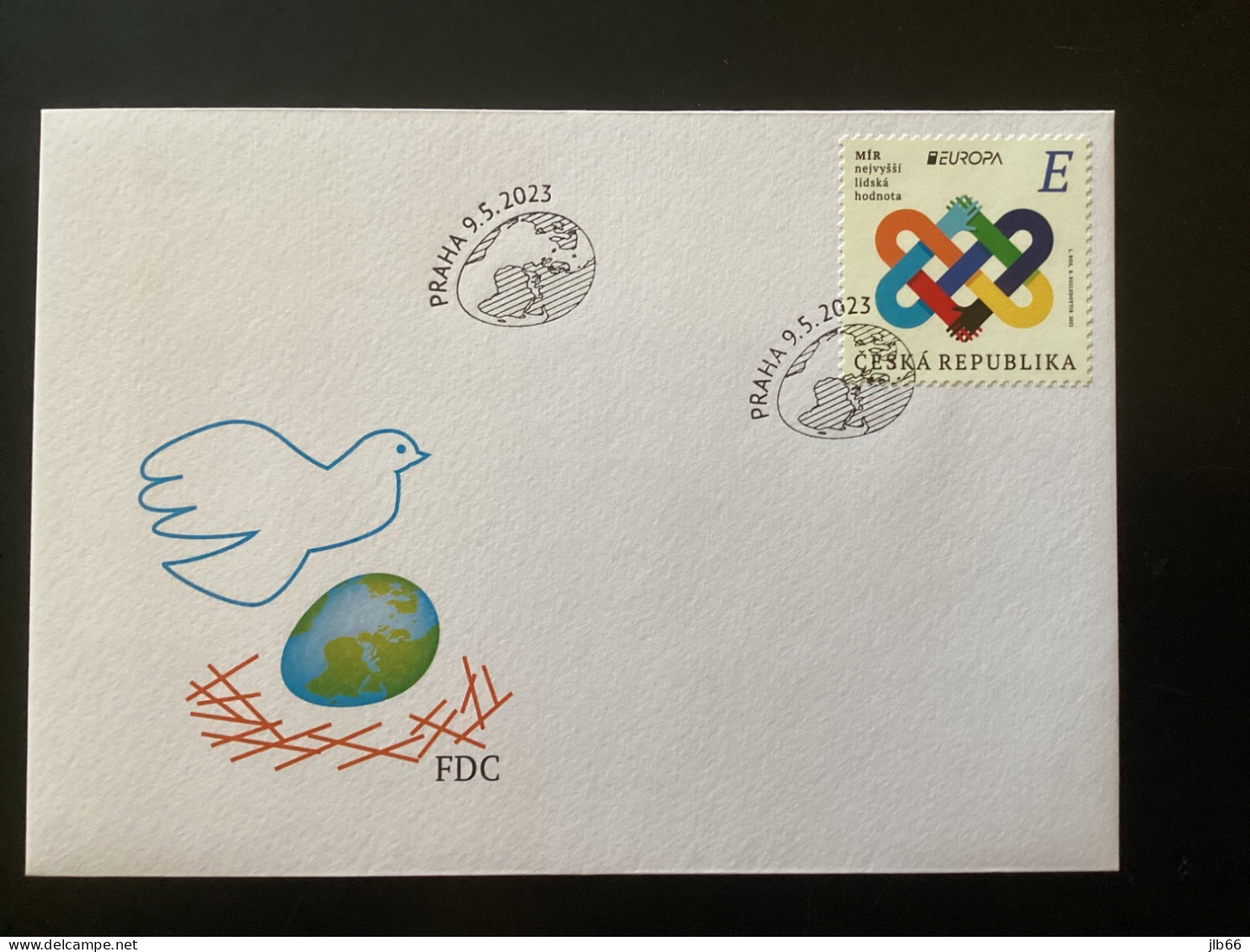 FDC Pofis 1202 CZ 2023 Europa La Paix - FDC