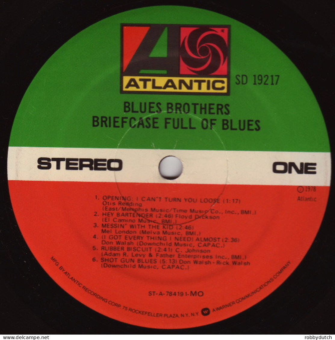 * LP *  BLUES BROTHERS - BRIEFCASE FULL OF BLUES  (USA 1978 EX-) - Blues