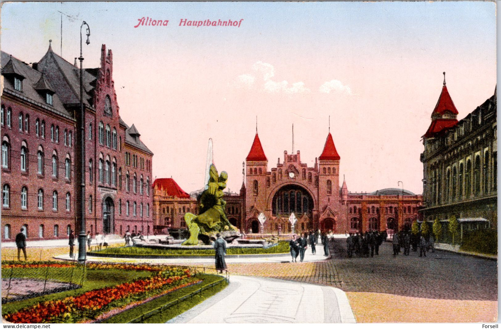 Altona , Bahnhof (Gelaufen 1935) - Altona