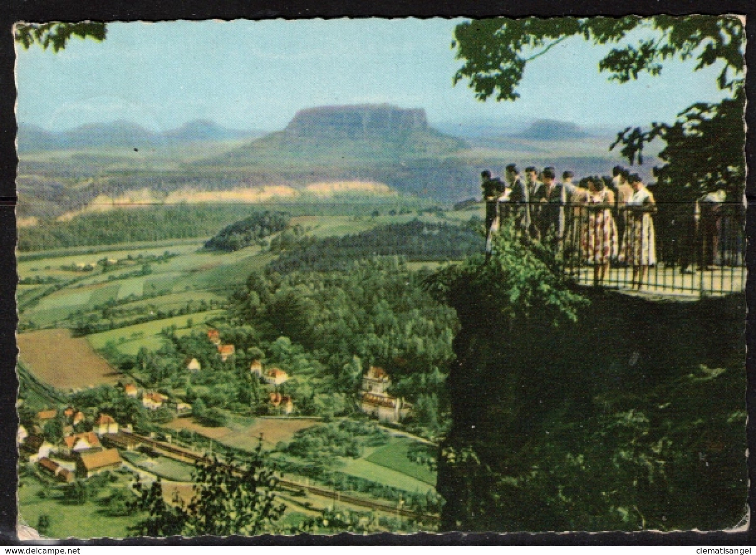 424aa * SÄCHSISCHE SCHWEIZ * BLICK VON DER BASTEI * 1965 **!! - Bastei (sächs. Schweiz)