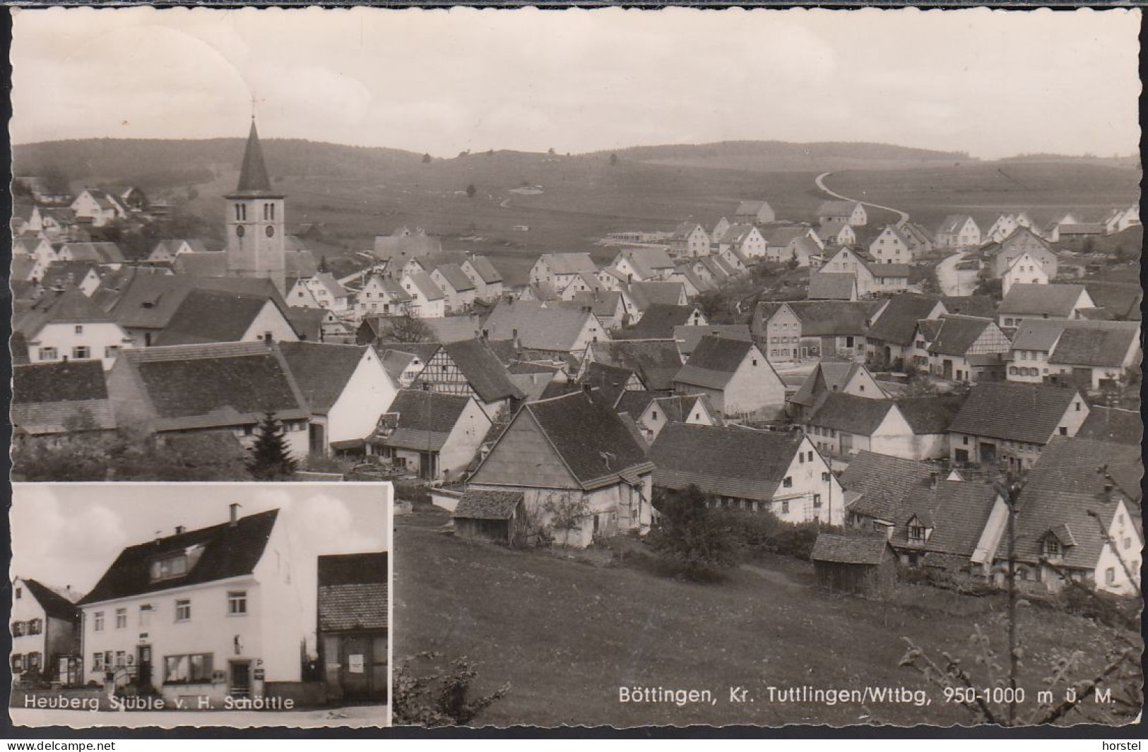 D-78583 Böttingen - Kreis Tuttlingen - Alte Ortsansicht - Heuberg Stüble - Nice Stamp - Tuttlingen