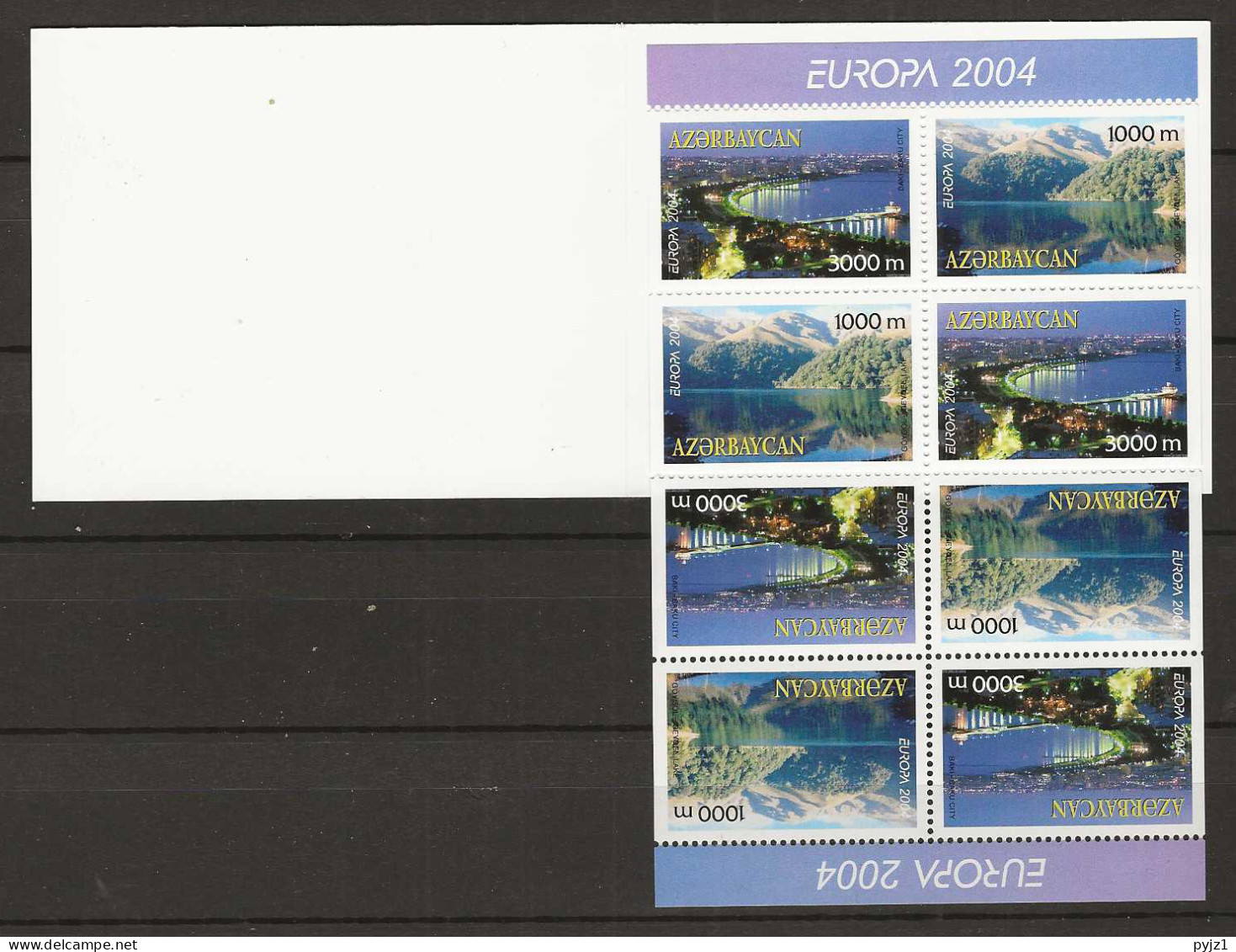 2004 MNH Aserbeidschan Booklet, (8 Stamps - Not Standard) Postfris** - 2004