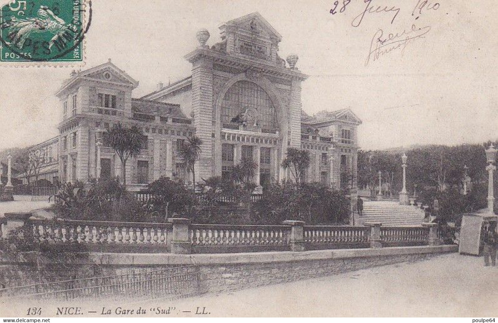 La Gare : Vue Extérieure De La Gare Du Sud - Transport Ferroviaire - Gare