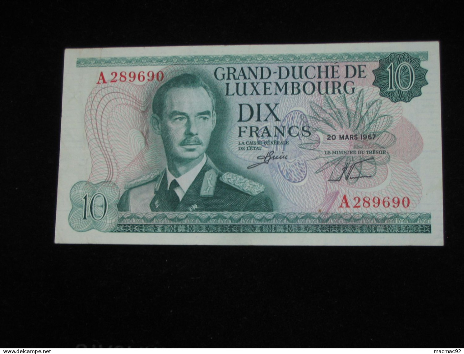 LUXEMBOURG - 10 Francs 1967 - Grand Duché De Luxembourg  **** EN ACHAT IMMEDIAT **** - Luxembourg