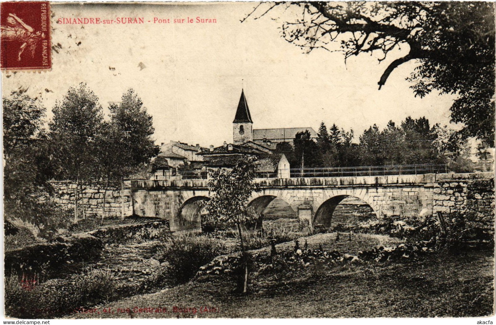 CPA Simandre-sur-Suran Pont Sur Le Suran (1277332) - Villars-les-Dombes